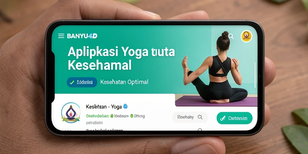 Tampilan antarmuka BANYU4D yang menawan untuk praktik Yoga.