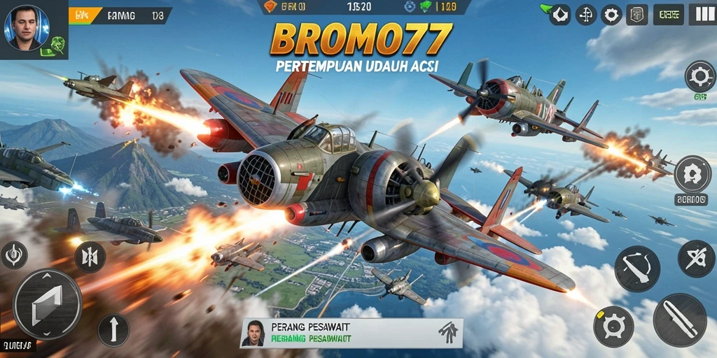 Antarmuka yang dinamis dalam pertempuran udara BROMO77.