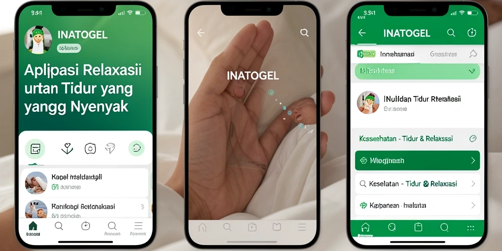 Tampilan antarmuka INATOGEL yang menenangkan dan fungsional.