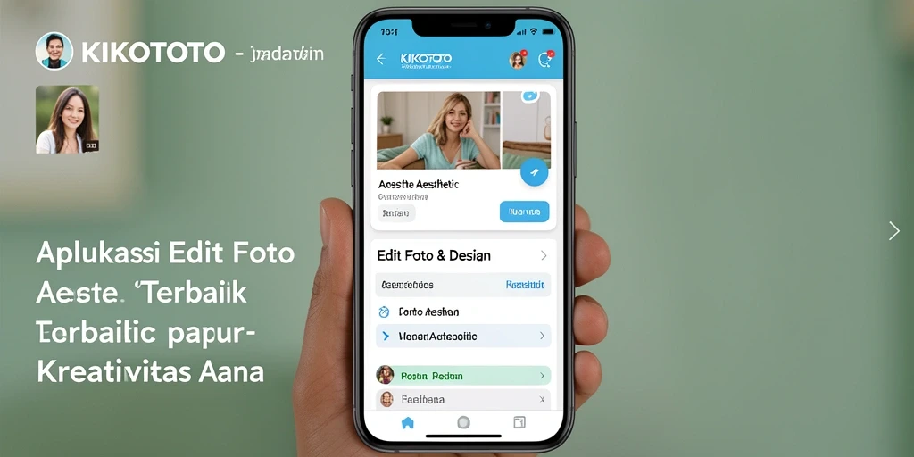 Antarmuka aplikasi KIKOTOTO yang menawan dan mudah digunakan.