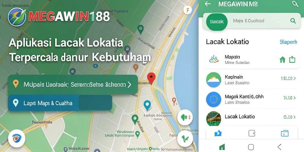 Tampilan antarmuka MEGAWIN188 yang intuitif untuk pelacakan lokasi.