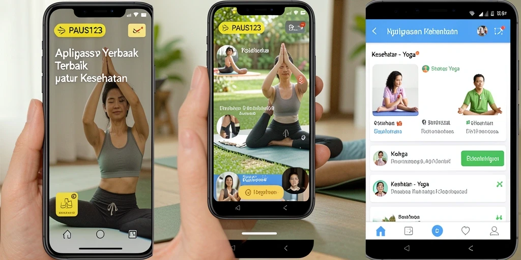 Tampilan utama PAUS123 dengan berbagai fitur yoga yang menarik.