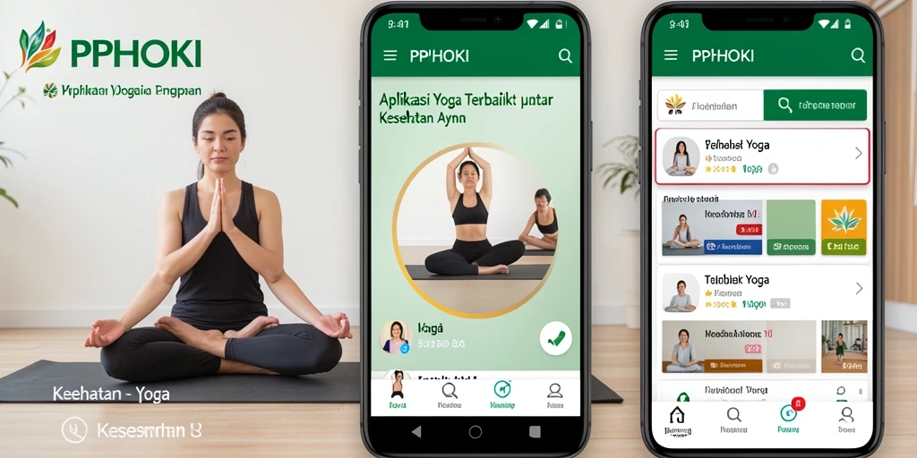 Tampilan antarmuka <strong>PPHOKI</strong> yang intuitif dan bersih untuk latihan yoga.
