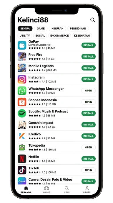 Katalog Aplikasi Populer & Kanal Uji Kelinci88 — Unduh Sekarang!